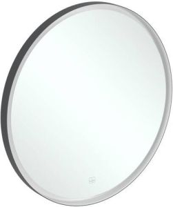 Villeroy & Boch Subway 3.0 ronde spiegel met geïntegreerde LED verlichting Ø71 2x4 5cm BiColour aluminium