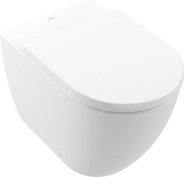 Villeroy & Boch Subway 3.0 Rimless staand diepspoel toilet met TwistFlush AntiBac en CeramicPlus 37 x 60 x 40 cm wit alpin