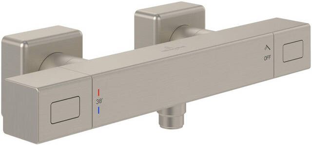 Villeroy & Boch Universal Taps & Fittings Douchethermostaat voor douche Hoekig Matt Brushed Nickel (RVS) TVS00001800064