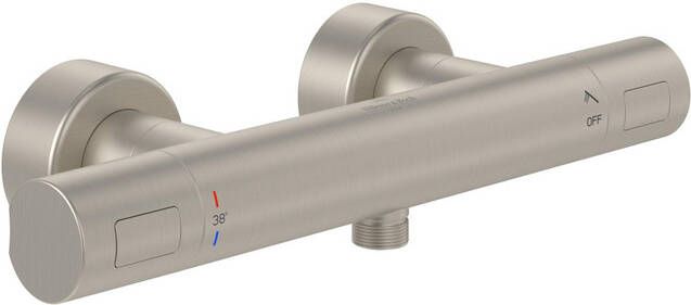 Villeroy & Boch Universal Taps & Fittings Douchethermostaat voor douche Rond Matt Brushed Nickel (RVS) TVS00001700064