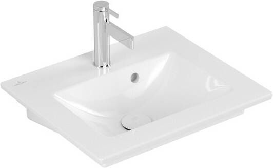 Villeroy & Boch Venticello fontein met 1 kraangat 50x42cm met overloop ceramic + wit 412450R1