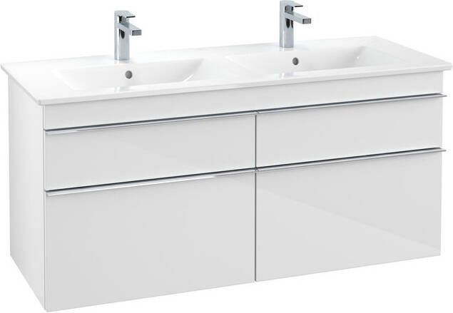 Villeroy & Boch Venticello wastafelonderkast 125.3x59cm 4x lade glossy wit A93001DH