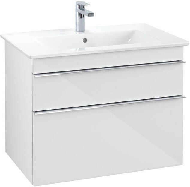 Villeroy & Boch Venticello wastafelonderkast 75.3x59cm 2x lade glossy wit A92501DH
