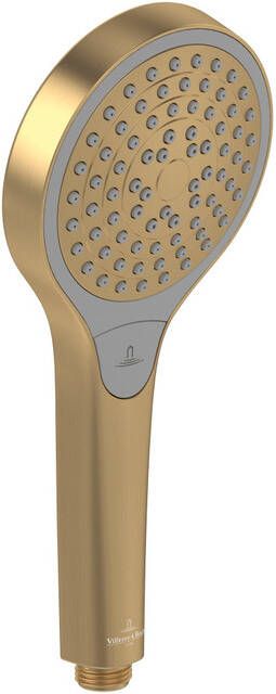 Villeroy & Boch Verve Showers Handdouche met drie waterstraalstanden Rond Brushed Gold (goud) TVS10900100076