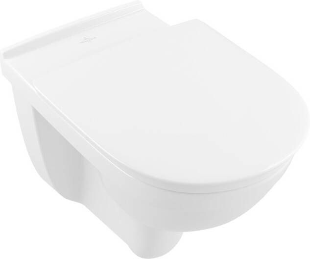 Villeroy & Boch O.novo Vita Combi-pack met Rimless hangend toilet en toiletzitting 40 5 x 36 x 59 5 cm wit