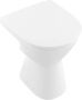 VILLEROY&BOCH ViCare staand vlakspoelcloset 355x480mm zonder spoelrand voorheen ViCare ovaal afvoer horizontaal Wit Alpin - Thumbnail 1