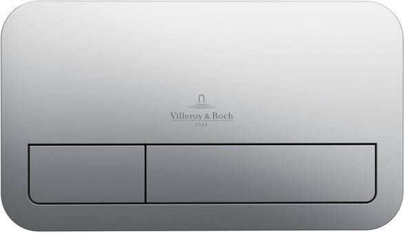 Villeroy & Boch Viconnect 2 knops bedieningsplaat edelmat 92249069