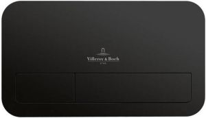 Villeroy & Boch Viconnect bedieningsplaat 253x145mm black matt black matt