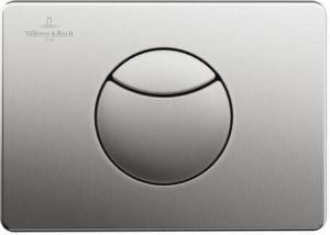Villeroy & Boch Viconnect bedieningsplaat E100 DF frontbediend 20.5x14.5cm RVS 922485LC