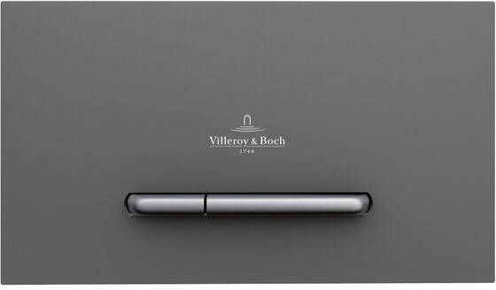 Villeroy & Boch Viconnect bedieningsplaat E300 DF frontbediend 25.3x14.5cm kunststof antrciet matchroom 922169D8