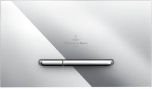 Villeroy & Boch Viconnect bedieningsplaat E300 DF frontbediend 25.3x14.5cm kunststof chroom 92218061
