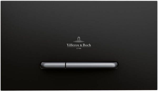 Villeroy & Boch Viconnect bedieningsplaat E300 DF frontbediend 25.3x14.5cm kunststof zwart matchroom 922169AN