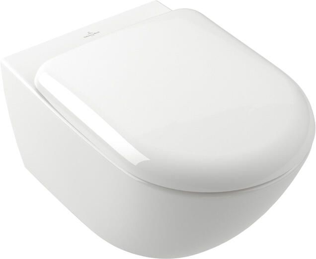 Villeroy & Boch Antao Diepspoelcloset zonder spoelrand wandhangend met TwistFlush Wit Alpin CeramicPlus 4674t0r1