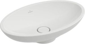 Villeroy & Boch Villeroy en Boch Loop en Friends opzetwastafel 58 5x38cm met plug wit 51510001
