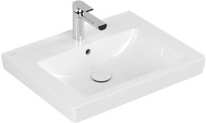 Villeroy & Boch Villeroy en Boch Subway 2.0 meubelwastafel 60x47cm 1 kraangat met overloop ceramic+ wit 7113F0R1
