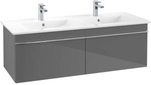 Villeroy & Boch Villeroy en boch Venticello wastafelonderkast 125.3x42cm 2x lade glossy grey A93901FP