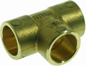 VSH C1020 Soldeerfitting T-stuk 12 mm cap messing