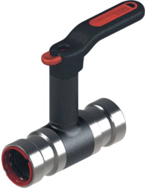 VSH Powerpress Kogelkraan hoog 11 2" x 11 2" (persmof x persmof) EPDM PN16 messing (DZR) PWR9440167