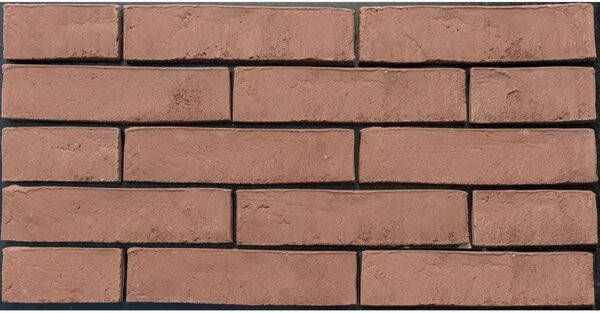Vtwonen Brick Basic 5x20cm Gebakken Steenstrip 20mm Terra Mat Rood 634809003 online kopen