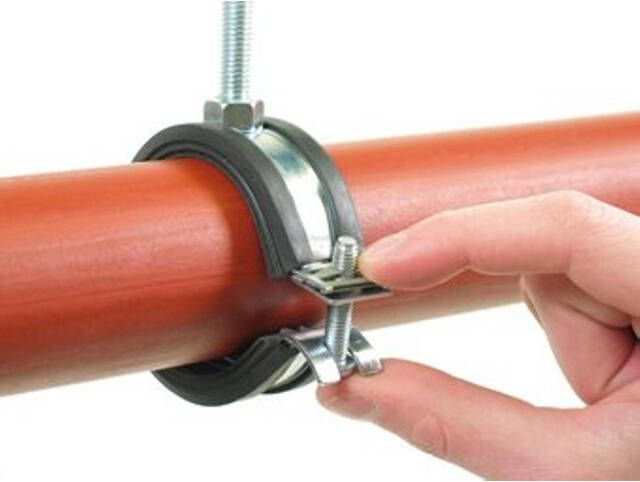 Walraven BISMAT® Flash pijpbeugel met rubber inlaag M8 48 51mm voor metalen buis