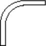 Wavin PVC doorvoerbocht 40mm straal 75cm 4211004001 - Thumbnail 1