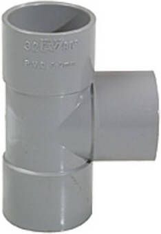 Wavin Wadal lijmfitting met 1 aansluiting PVC grijs uitwendige buisdiameter 40 50mm