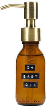 Wellmark Baby Oh baby oil Bruin glas messing dop 100ml