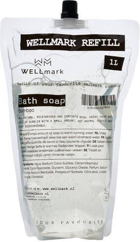 Wellmark refill Bath Soap 1L bamboo 8720254397801