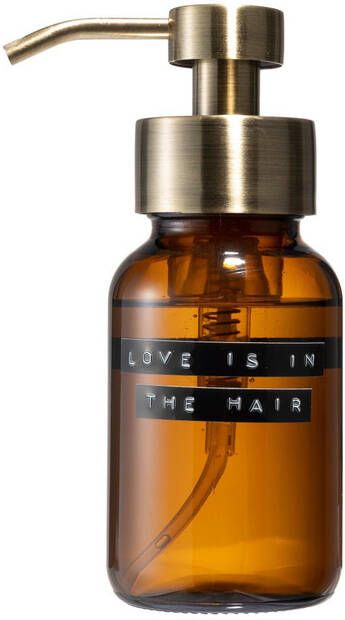 Wellmark Shampoo bruin glas messing pomp 250ml LOVE IS IN THE HAIR 8720254397337