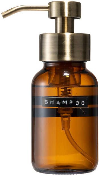 Wellmark Shampoo bruin glas messing pomp 250ml SHAMPOO 8720254397313