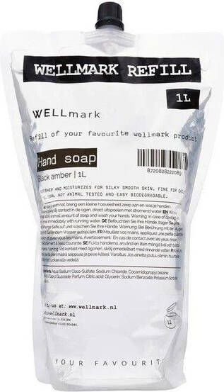 Wellmark vulling handzeep dark amber 1L 8720828222089