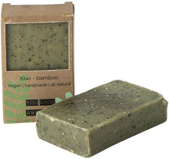 Wellmark Zeep Vegan Soap Bar Kiwi Bamboo Green 8719325913439