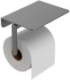 Wiesbaden Alonzo toiletrolhouder met planchet gunmetal 28.7064 - Thumbnail 2