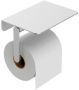 Wiesbaden Alonzo toiletrolhouder met planchet RVS geborsteld 28.7062 - Thumbnail 2