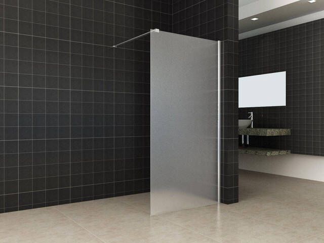 Wiesbaden Comfort inloopdouche 900 x 2000 x 10 mm nano melkglas chroom 20.3972