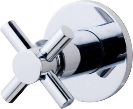 Wiesbaden Cross stopkraan inbouw 1 2'' chroom 29.4117