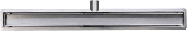Wiesbaden Douchegoot met tegelrooster en flens 60 x 7 cm RVS 33.4271