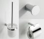 Wiesbaden Ida accessoire-set toiletborstel+toiletrolhouder+haak rond chroom - Thumbnail 2