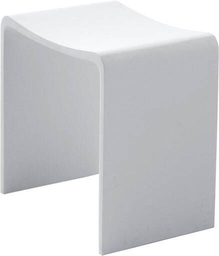 Wiesbaden Solid Surface Douchezitje 40x30x42.5 cm Wit Mat Solid Surface - Foto 2