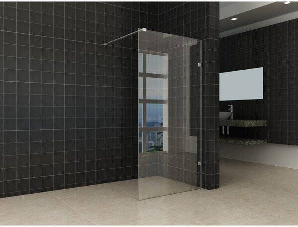 Wiesbaden Less NANO coating inloopdouche 80x200cm profielloos 8mm veiligheidsglas chroom 20.3876