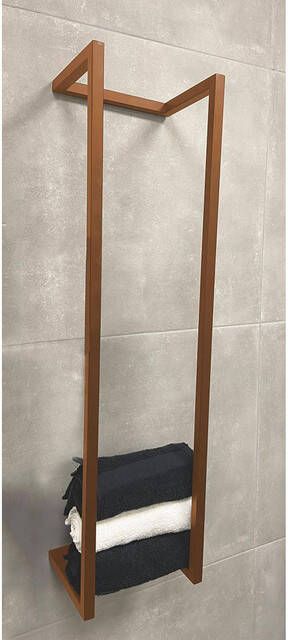 Wiesbaden Loft handdoekrek 95 x 25 x 20 cm geborsteld brons koper 28.7006