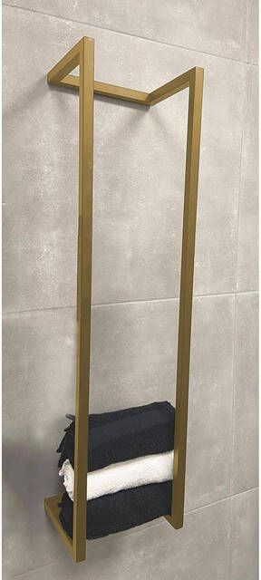 Wiesbaden Loft handdoekrek 95 x 25 x 20 cm geborsteld messing 28.7005