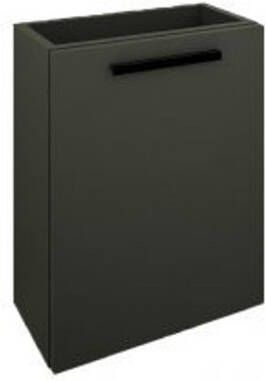 Wiesbaden Toiletmeubel Marmaris Onderkast 40x22x50cm MDF Gelakt Mat Zwart