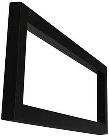 Wiesbaden Ophangbeugel tbv wastafelblad 40x14 cm (Prijs per stuk) RVS Mat Zwart