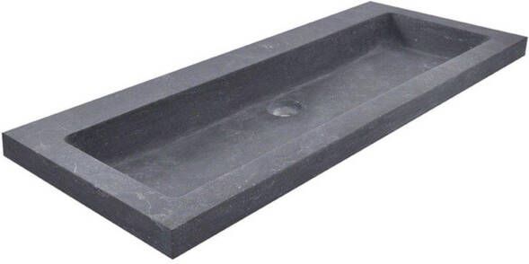 Wiesbaden Raw wastafel enkel zonder kraangat 100x46x5 cm hardsteen gezoet 39.3764