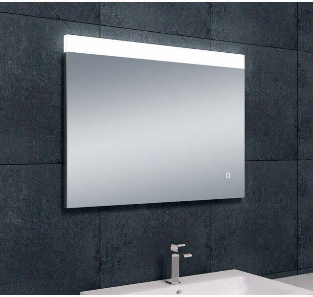 Wiesbaden Single spiegel rechthoek met LED dimbaar en spiegelverwarming 80 x 60 cm 38.3785