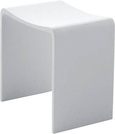 Wiesbaden Solid surface kruk 40 x 30 x 42 5 cm mat wit 36.4010