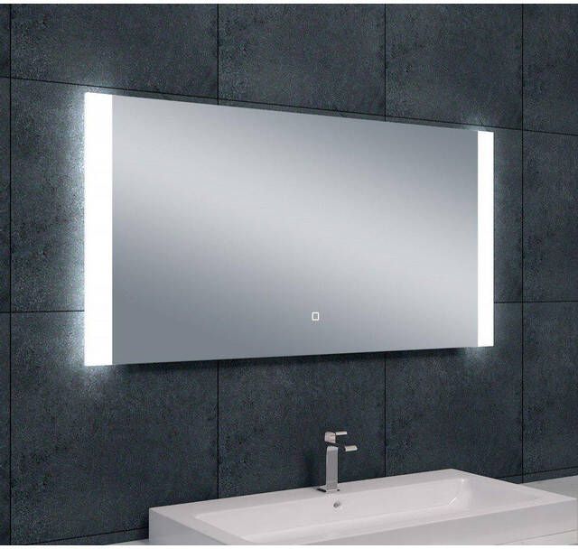 Wiesbaden Sunny spiegel rechthoek met LED dimbaar en spiegelverwarming 120 x 60 cm 38.3792