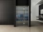 Wiesbaden Douchedeur Miami Nisdeur Draaideur met Vaste Wand 140(60-80)x200cm Antikalk Helder Glas Chroom Profiel 8mm Veiligheidsglas Easy Clean - Thumbnail 2