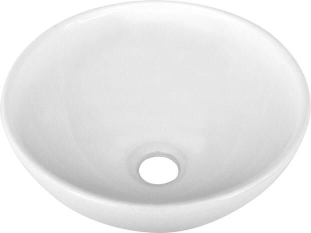 Wiesbaden Luna waskom rond 32 5 x 14 cm keramiek glans wit 18184